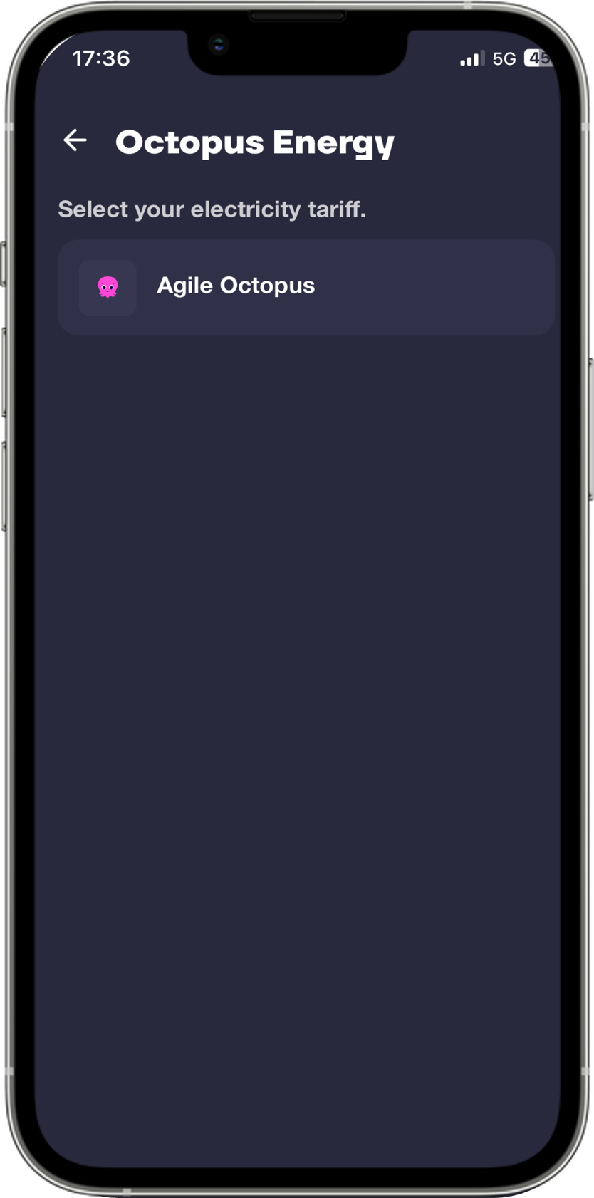 Powerverse app Octopus Agile schedule
