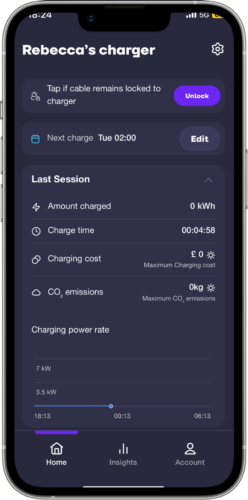 Powerverse app charging session summary