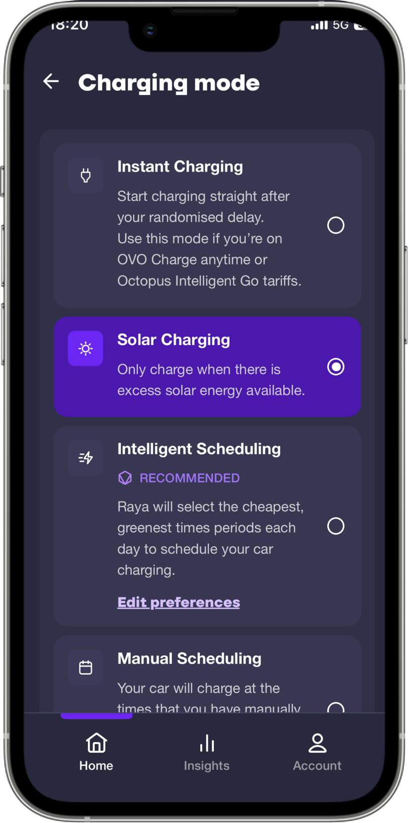 Powerverse app solar charging enabled